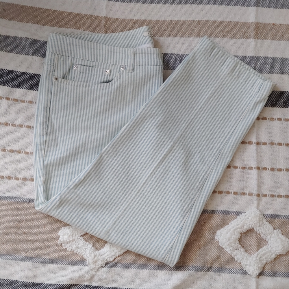 Jones New York - Stripped Relax Stretch Jeans - 16